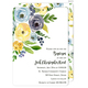 Yellow and Blue Corner Flowers Invitations Image 3 of 7